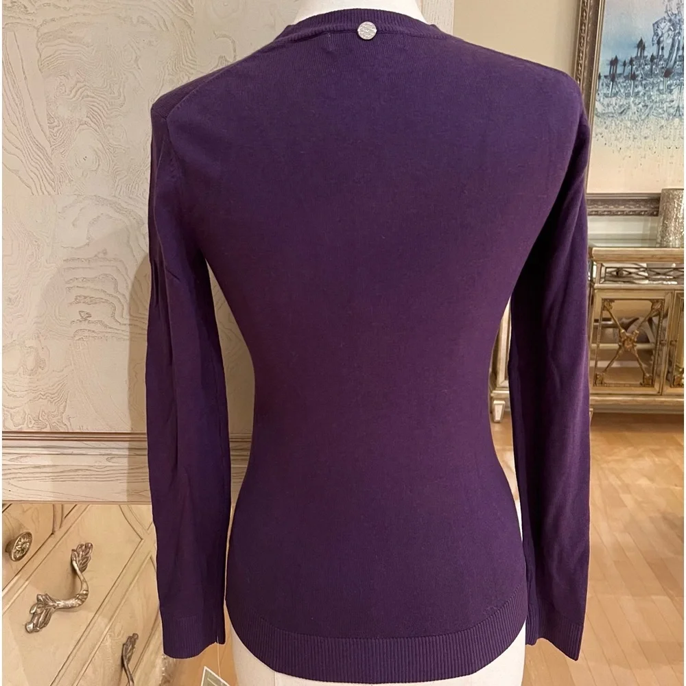 NWT MICHAEL Michael Kors Removable Cowl Neck Long-Sleeve Sweater - Picture 4 of 16